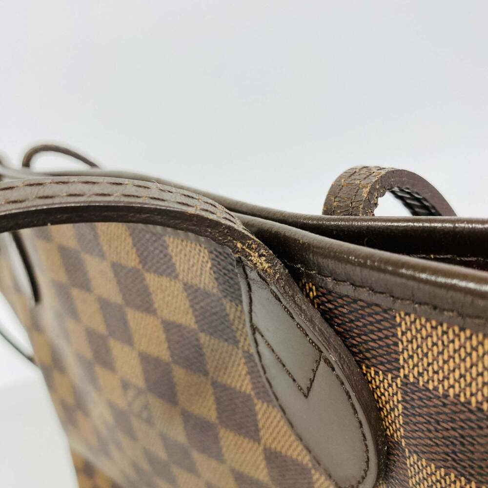 LOUIS VUITTON Brown Damier Neverfull MM Tote Bag - Picture 8 of 10
